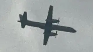 Air Charter Express Saab 2000 (FRG187, N532FR) landing to FOK Airport over my house from HVC
