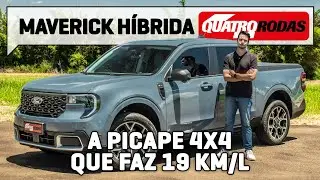 ATÉ 19 KM/L! Os SEGREDOS da Ford Maverick híbrida 4x4 contra Toro e Rampage