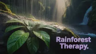 Rainforest ASMR | Cinematic Nature Loop with Soothing Waterfall, Rain & Stream Sounds