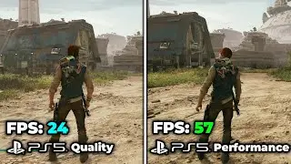 Star Wars: Jedi Survivor | PS5 Quality & Performance Mode | FPS Comparison
