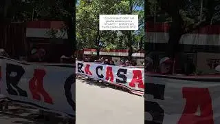 Protesto em frente a entrada da sede social do SPFC!!! 🇾🇪🇾🇪🇾🇪 #saopaulofc #spfc