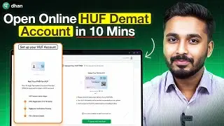 Now Live: Open HUF Demat Account Online in 10 Mins | No Paperwork Needed | Dhan