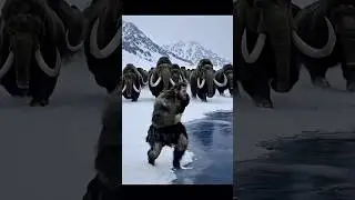 Giant MAMMOTH Attacked PreHistoric CAVEMAN | Epic Ice Age Survival Story
