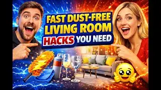 Fast Dust-Free Living Room Hacks You Need #cleaninghacks #livingroom #dustfreeliving