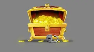 Animation of treasure chest opening