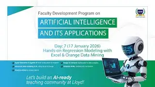 Hands-on Regression Modeling Using Excel & Orange | FDP Day 7