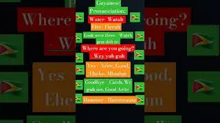 Guyanese Pronunciation! 🇬🇾 #guyana #guyanese #🇬🇾