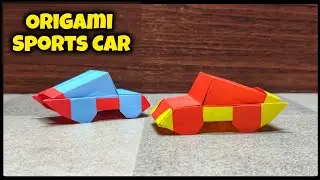 Origami Sports Car | How to make Origami Car | Origami tutorial | Paper craft