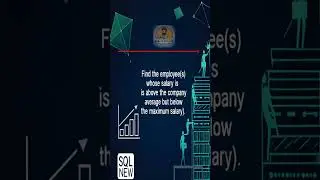 SQL Trick: Salary Above Average but Below Max 🚀 | SQL Interview Question #coding