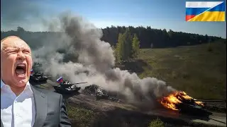 500 Russian tanks were hit by 15 tons of F-35 bombs. What happened?