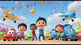 Ultimate Transportation Sound Parade Song for Kids | Fun Vehicles & Nursery Rhymes 🚗🚜🎶