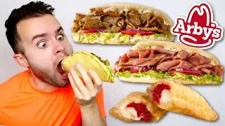 I tried Arby's ENTIRE Gyro Menu + NEW Strawberries & Cream Fried Pie REVIEW