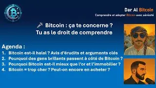 🎙️ LIVE &ndash; Bitcoin, &ccedil;a te concerne ? 🟢 Session Ouverte #02 &ndash; Feat @Islamic_Finance_Muhammad ​