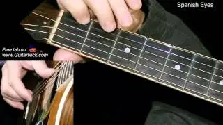 SPANISH EYES: Easy Guitar Lesson + TAB + CHORDS by GuitarNick