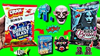 Crax Rings Bubble Blast & Aqua Toys | Black Beauty Dhamaka With Free Gift Inside | Fun Unbox Review 