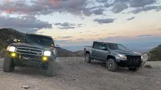 Wheeler pass ohv trail, Nevada. 2022 Colorado zr2 and first gen tundra trd 