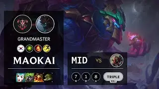 Maokai Mid vs Zed - KR Grandmaster Patch 10.20