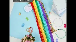 UNICORN HAIR BOWS STORAGE BELT FOR GIRLS ACCESSORIES