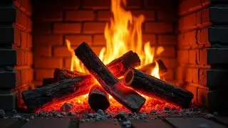 🔥 FIREPLACE 4K (LIVE 24/7). Fire Background with Crackling Fire Sounds. Cozy Fireplace