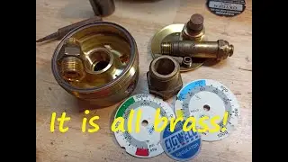 62 Brass Oxy Acetylene Gauge.  It's Good Brass Recovery for the Scrap Metal Dealer! Bondi Scrapper