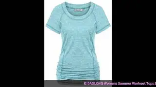 DIBAOLONG Womens Summer Workout Tops Short Sleeve Yoga Shirts Activewear Sexy Mesh