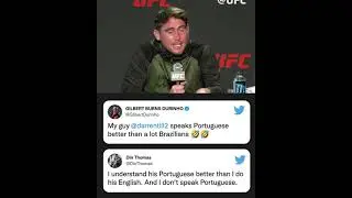 Darren Till speaks fluent Portuguese language and gets some funny tweets 🤣🤣