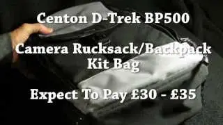 Camera Bag Review Centon Backpack D-Trek BP500 Camera & Lens Bag