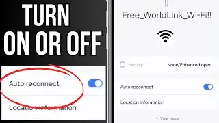 How to Turn ON or Turn OFF WiFi Auto Connect on Android Phones | Simple Guide