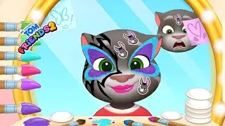 Tom&rsquo;s Crazy Face Makeover! 😲🎨 | | My Talking Tom Friends 2 Gameplay