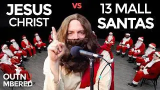 Jesus Christ vs 13 Mall Santas | Jubilee Parody