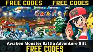Awaken Monster Battle Adventure NEW CODES (16 MARCH 2022)  Codes POKEMON CODIGOS KOD GIFT REDEEM