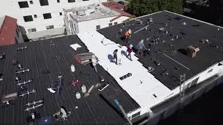 New flat roof installation-torch down (los Angeles, Ca)