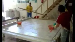 Film nidaplast composites hand lay up
