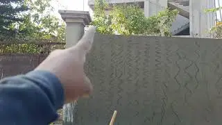 Building boundary wall design video
