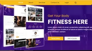 Free Fitness website using html and css | How to make free gym websites @rjksharma