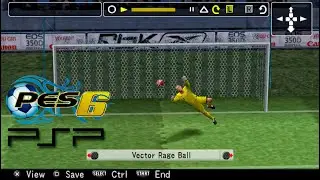 PES 6 PSP version | Italy vs England | CPU vs CPU