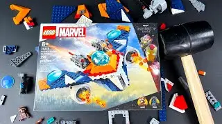 Build & Smash LEGO Rocket's Warbird vs Ronan #76278