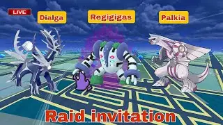Palkia and Dialga raid invite day 1 #shorts #gaming #games #gameplay #pokemon #live