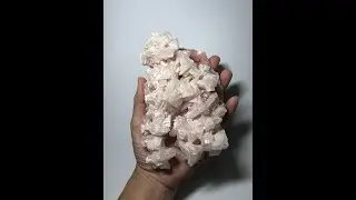 615g Pink Halite Raw Specimen Crystal