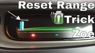Как сбросить диапазон на ZOE Сбросить счетчик догадок 🔌🔋🚗