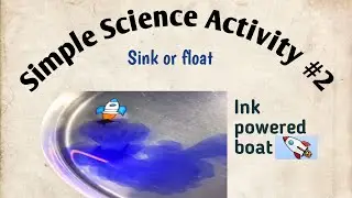 Science activity/ ink powered floating experiment/easy science activity