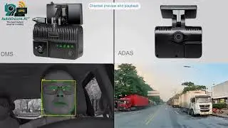 AutoVisions.AI&trade; Intelligent DMS & ADAS AI Dashcam