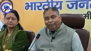 BJP MP  Sat Sharma || held a press conference in Jammu || after the (NMC) cancelled the MBBS approv