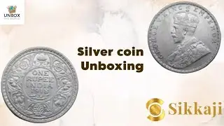 George V King Emperor 1918 Silver COIN unboxing. Buy from Sikkaji app. @IndianCoinage