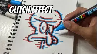 Как нарисовать эффект глитча как профессионал! Простой урок