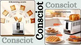 Smart Kitchen Upgrade! Touch Screen Toaster with 6 Browning Levels & Auto Pop-Up.