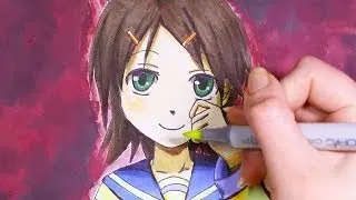 Copic Markers Speed Drawing: Corpse Party Mayu Suzumoto