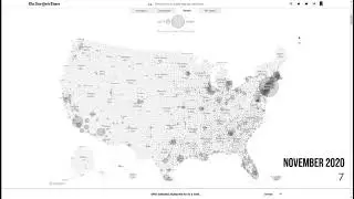 COVID-19 New York Times US Map Deaths Time-lapse - Jun 2020-Jan 2021