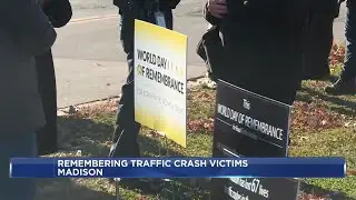 Madison display highlights traffic crash victims as city reports record low fatalities