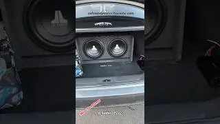 Car Audio Shop Job Horribly Wrong Audio CP212-W0V3 Subwoofer Flex 